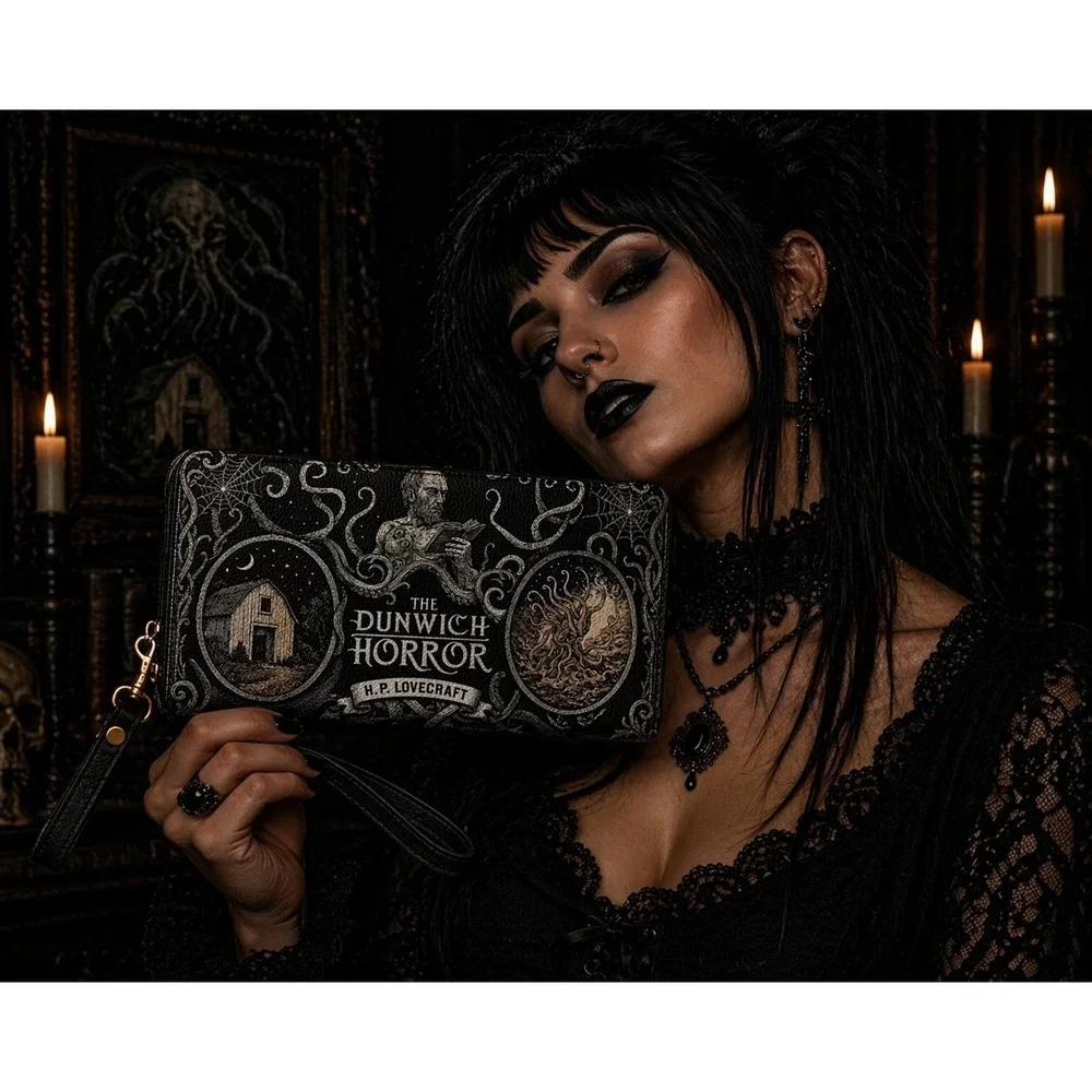 The Dunwich Horror‎ Wallet Horror Goth Halloween H P Lovecraft New NWT Cthulhu